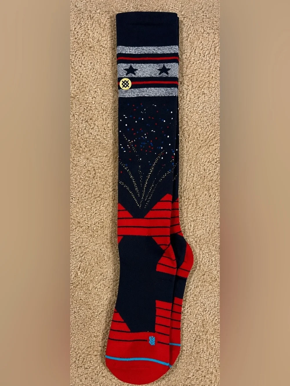 🇺🇸 MLB Stance Patriotic Stars & Fireworks Socks